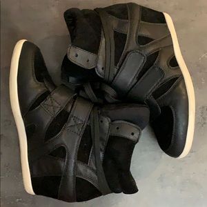 Black Wedge sneakers